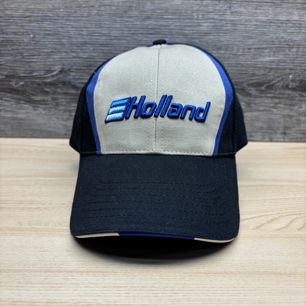 Holland Hat Cap Strap Back Black Blue Outdoors Adjustable